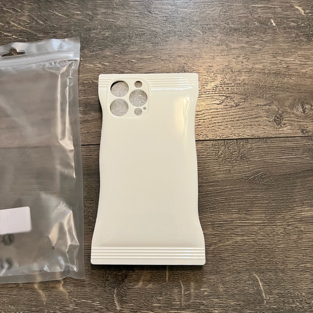 iPhone 13 Pro Max‎ Pro Square Silicone White Candy Bag Case NEW